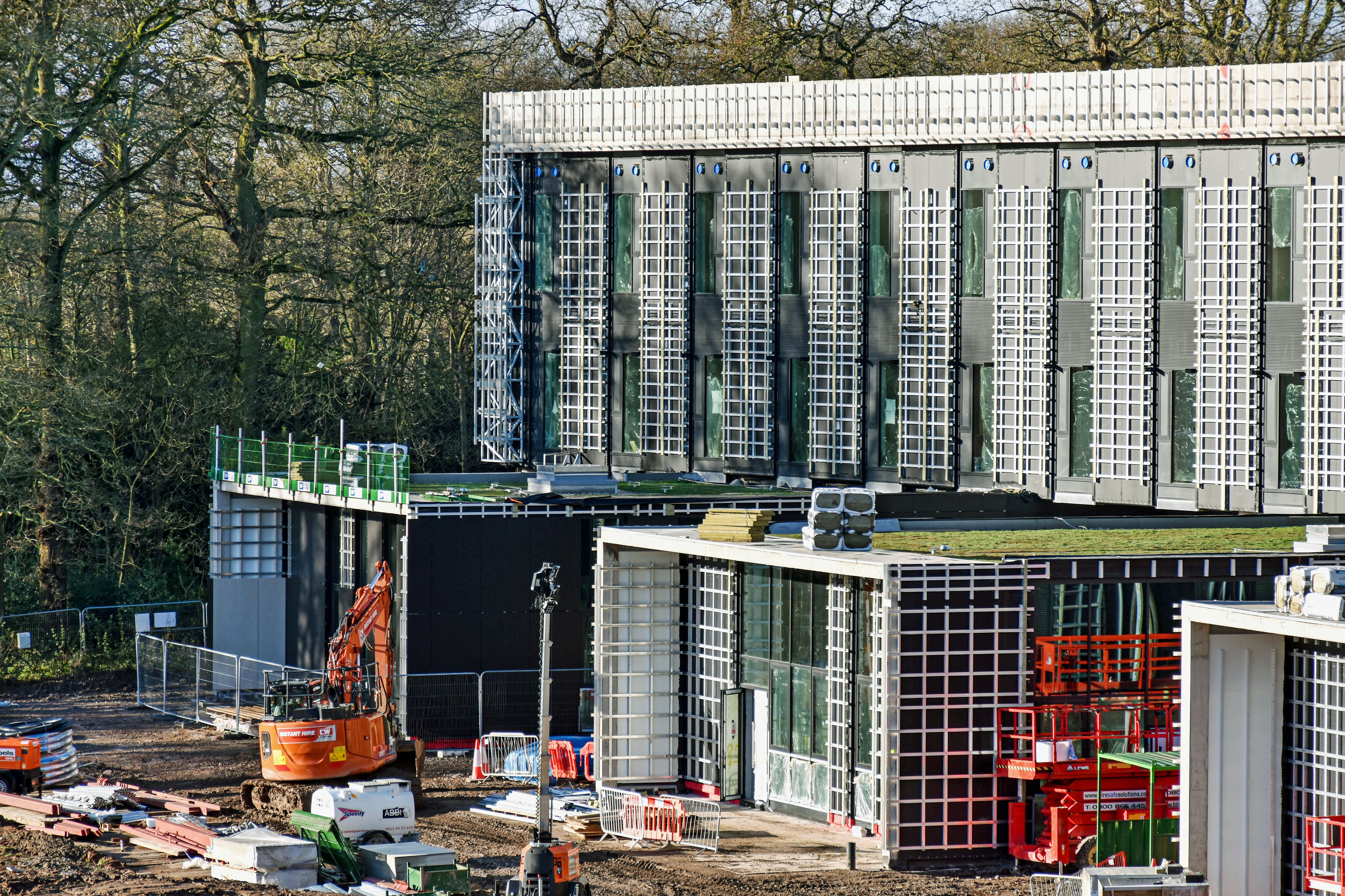 The back of the NRC with exposed grid to hold cladding