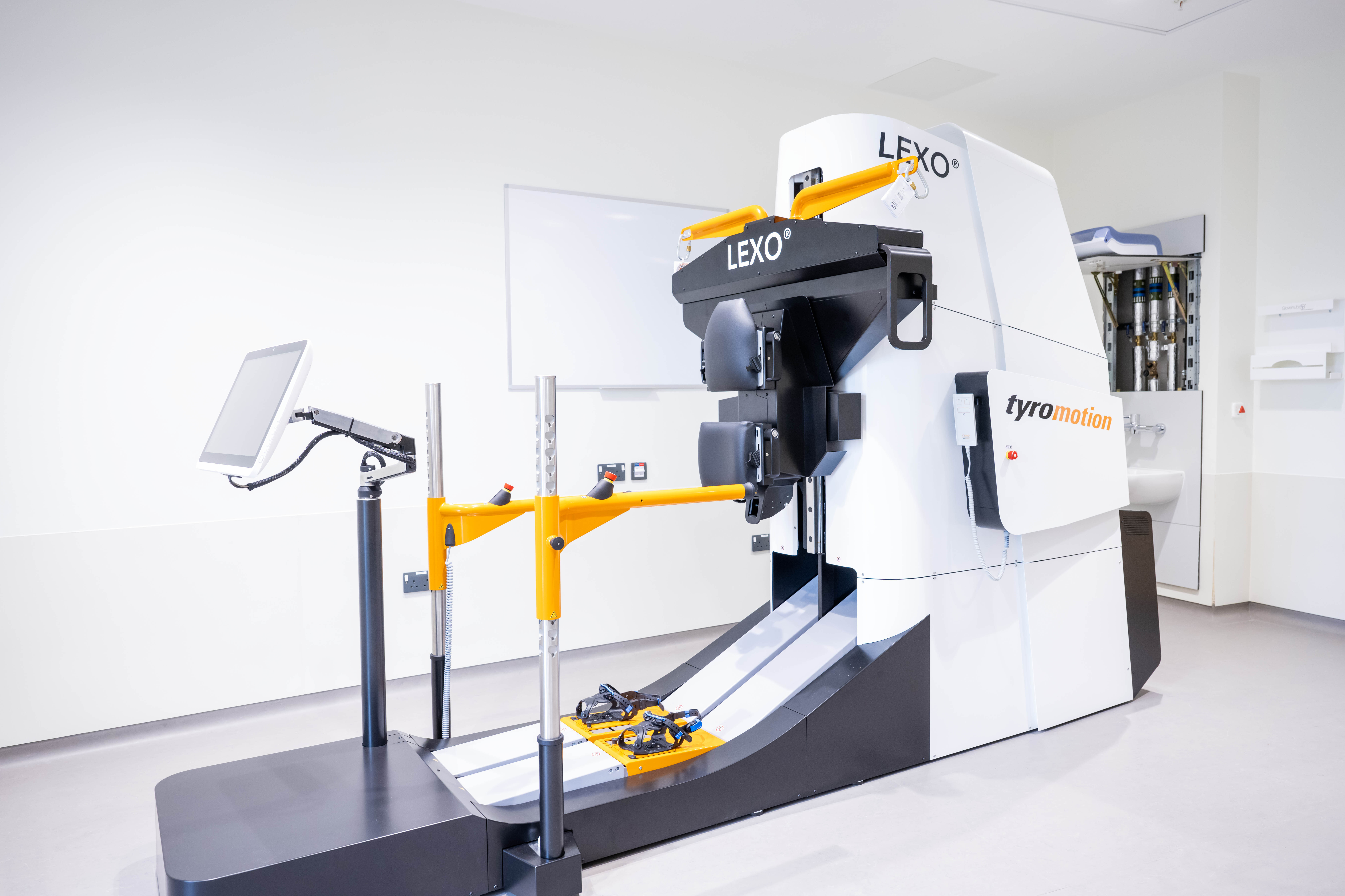 A robotic machine used to teach people to walk again