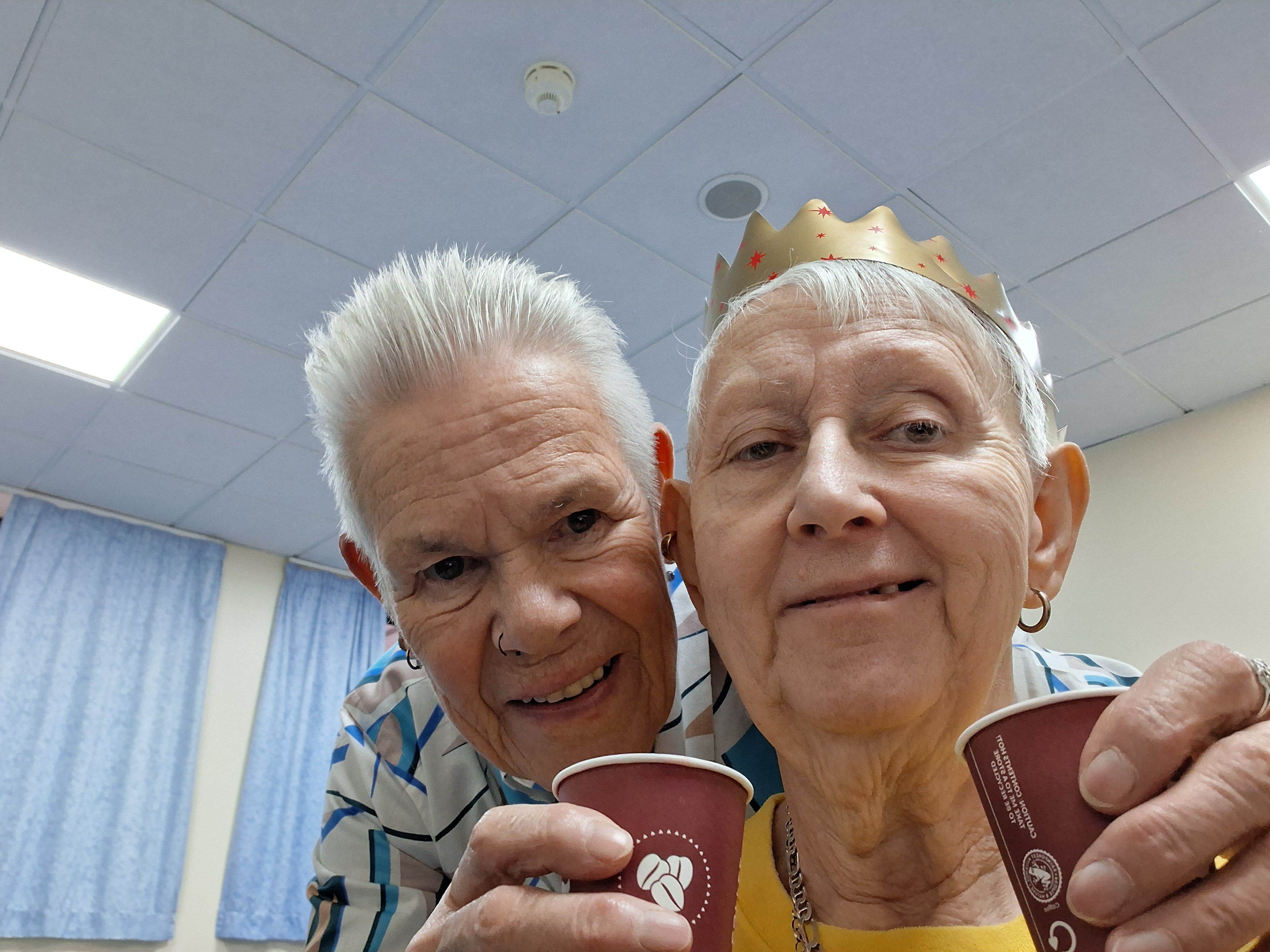 Linda and Sue in hospital