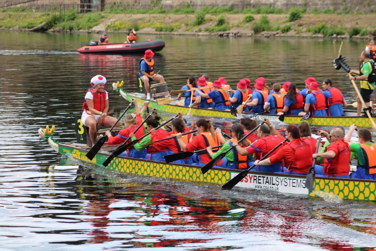 Rehab Rowers raise double fundraising target in Dragon Boat Race
